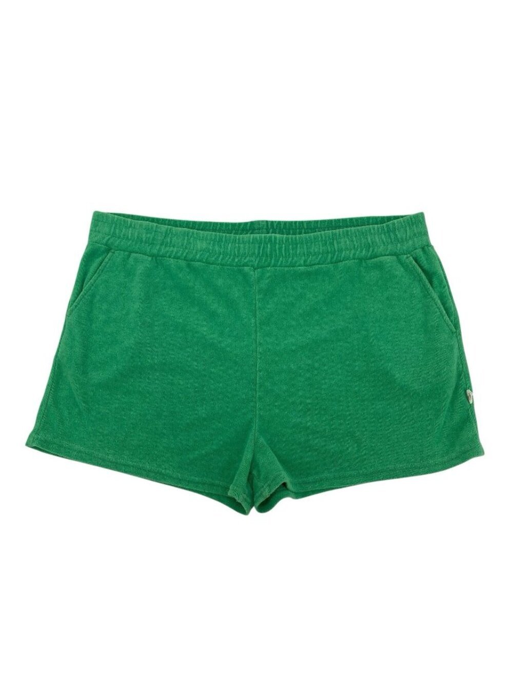 Araminta James Womens XL Terry Cruise Shorts Cotton Pockets Tropical Green
